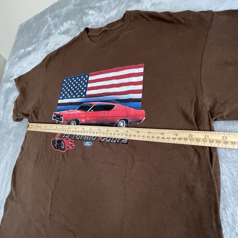 Vintage 69 Ford Torino Cobra Muscle Car Graphic T-shirt Size X-Large - Picture 4 of 6